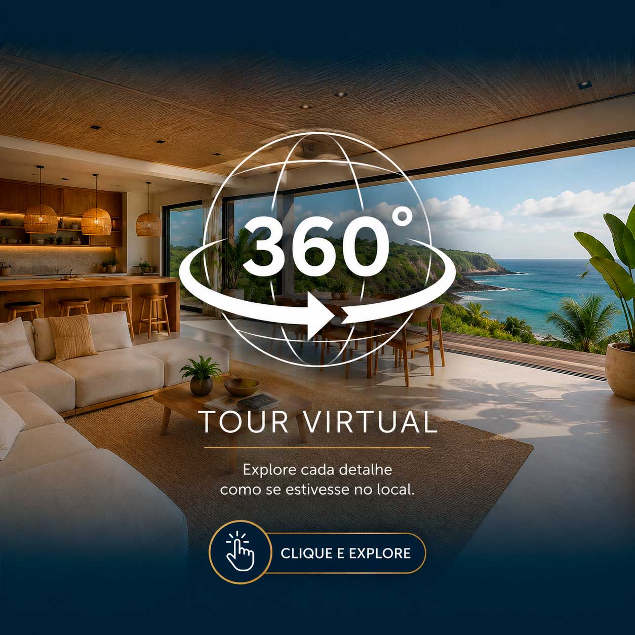 Prévia do Tour Virtual 360°